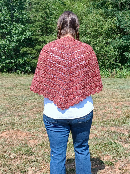 Dewdrops of Red Shawl