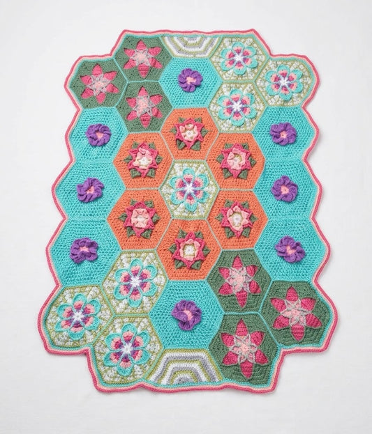 Bring a Garden to Your Home: The "Flower Shoppe" Crochet Afghan