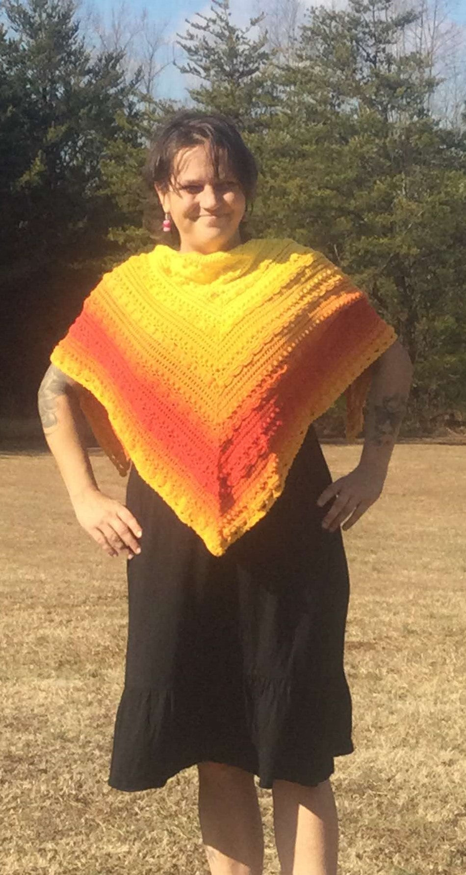 Sunset Shawl - Lost in Time - Version 2