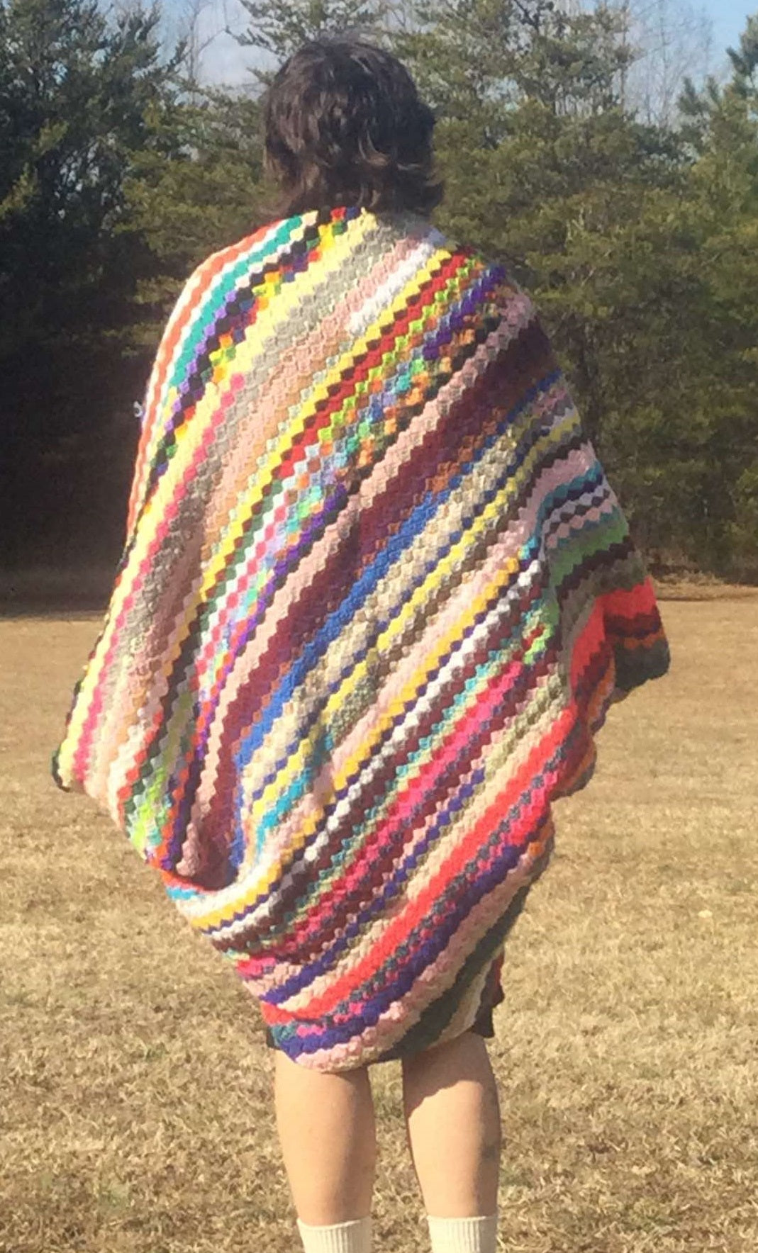 Colorful Oversized Poncho