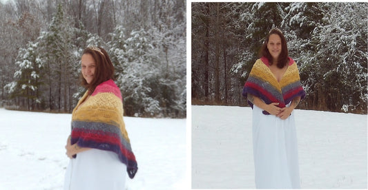 The Daisy Chains Shawl: Winter Warmth, Spring Spirit