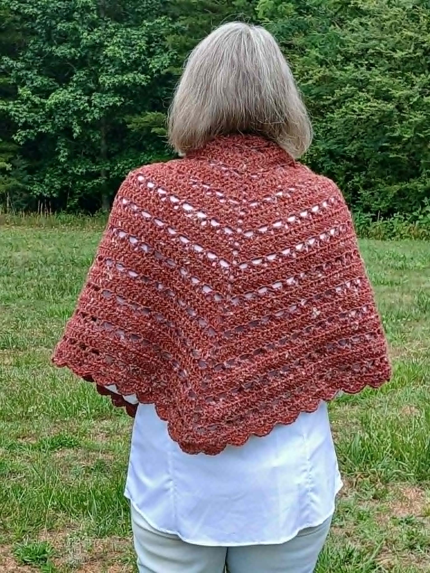 Dewdrops of Red Shawl