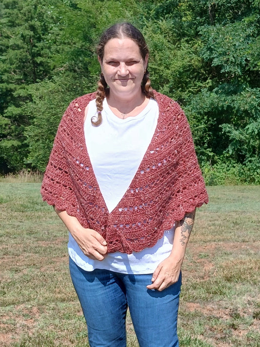 Dewdrops of Red Shawl