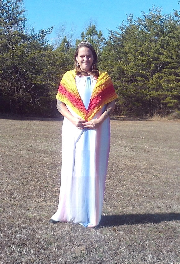 Sunset Shawl - Lost in Time - Version 2