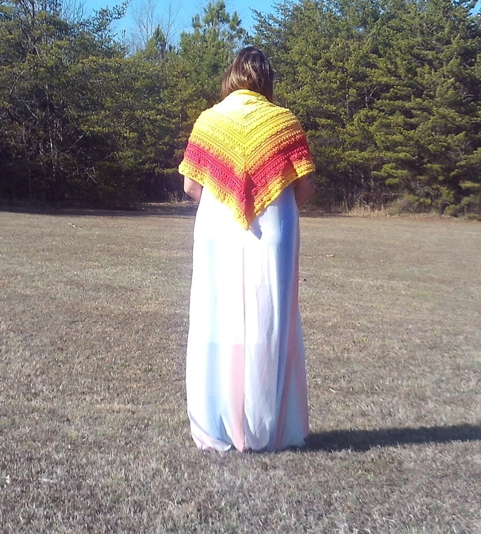 Sunset Shawl - Lost in Time - Version 2