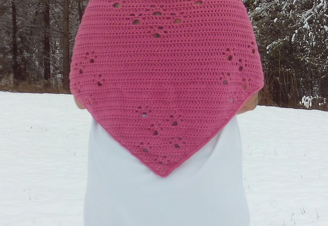 Paw Print Shawl