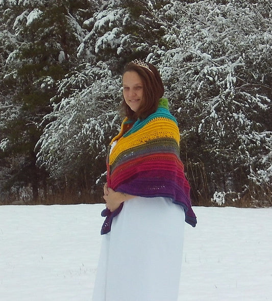 Wrapped in Color Shawl
