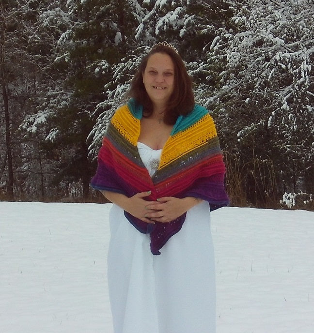 Wrapped in Color Shawl