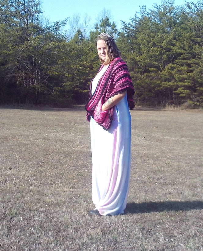The "Stark Difference" Crochet Pocket Shawl