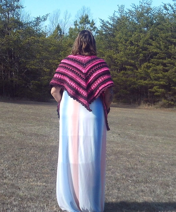 The "Stark Difference" Crochet Pocket Shawl