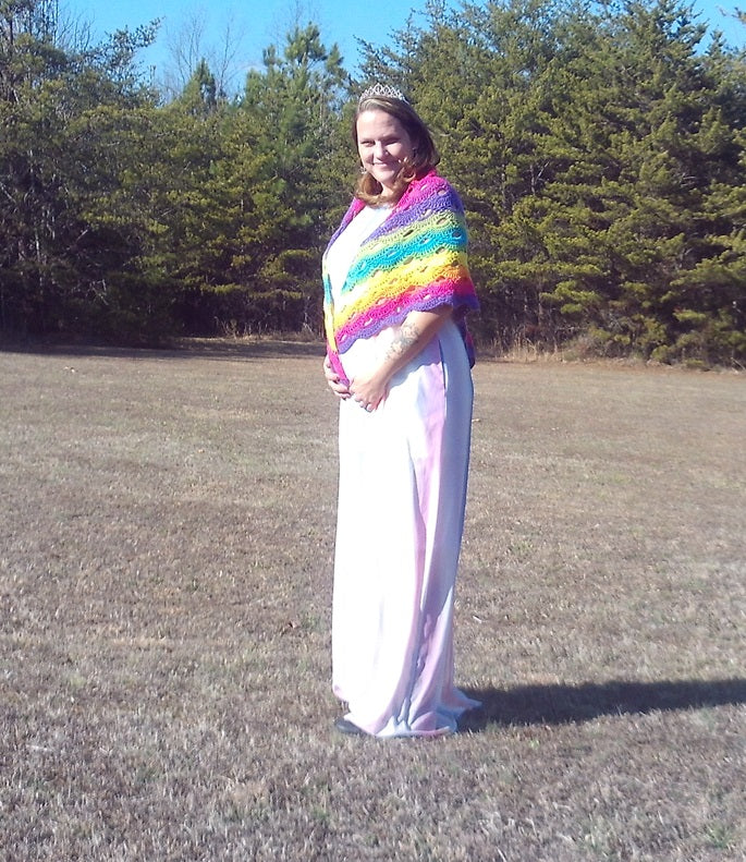 Radiance in Every Stitch: The "Virus" Crochet Shawl